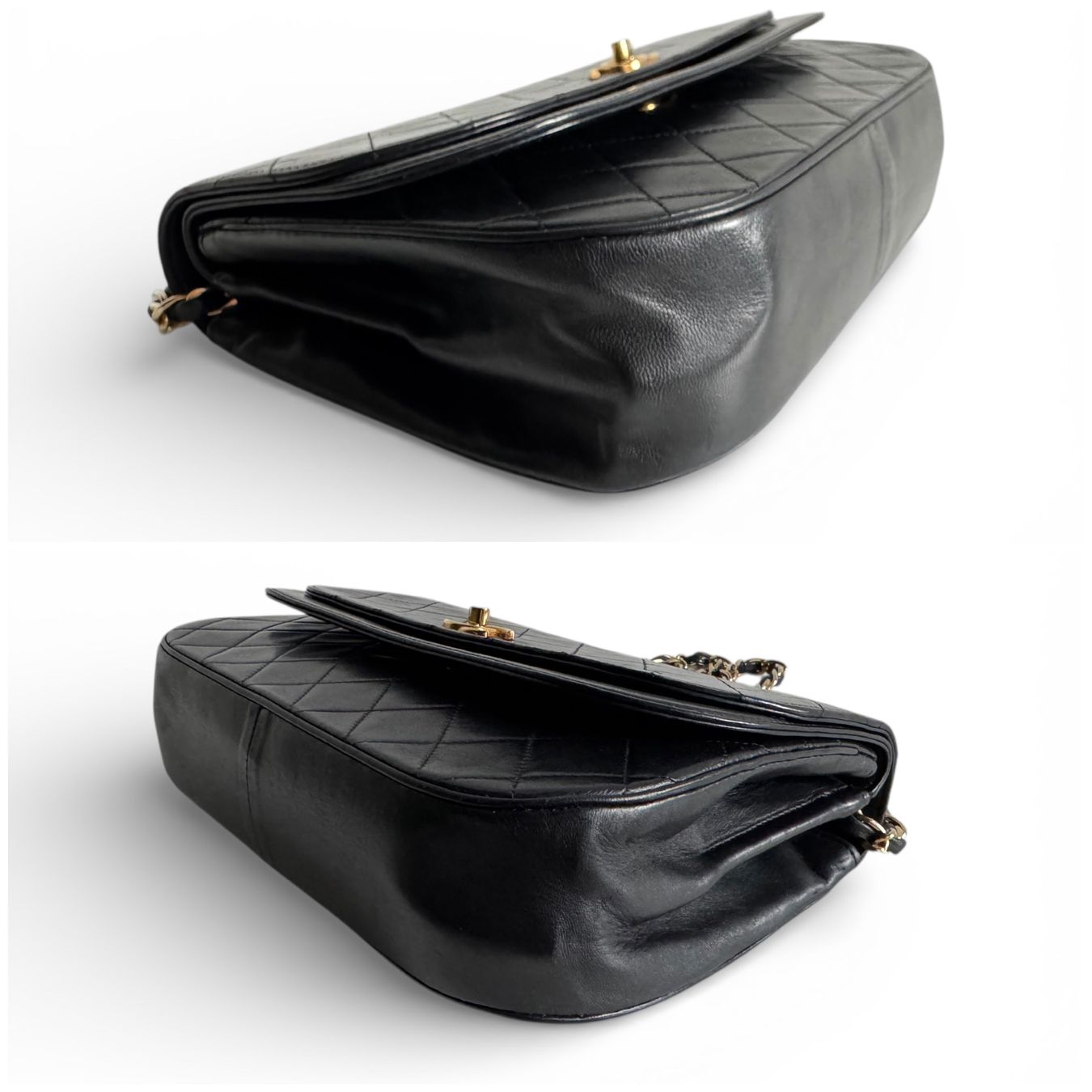 Chanel Borse da donna: CHANEL Lambskin Half Moon Double Flap Tasche – Usato da Kriens venduto da hannaandkiko 7