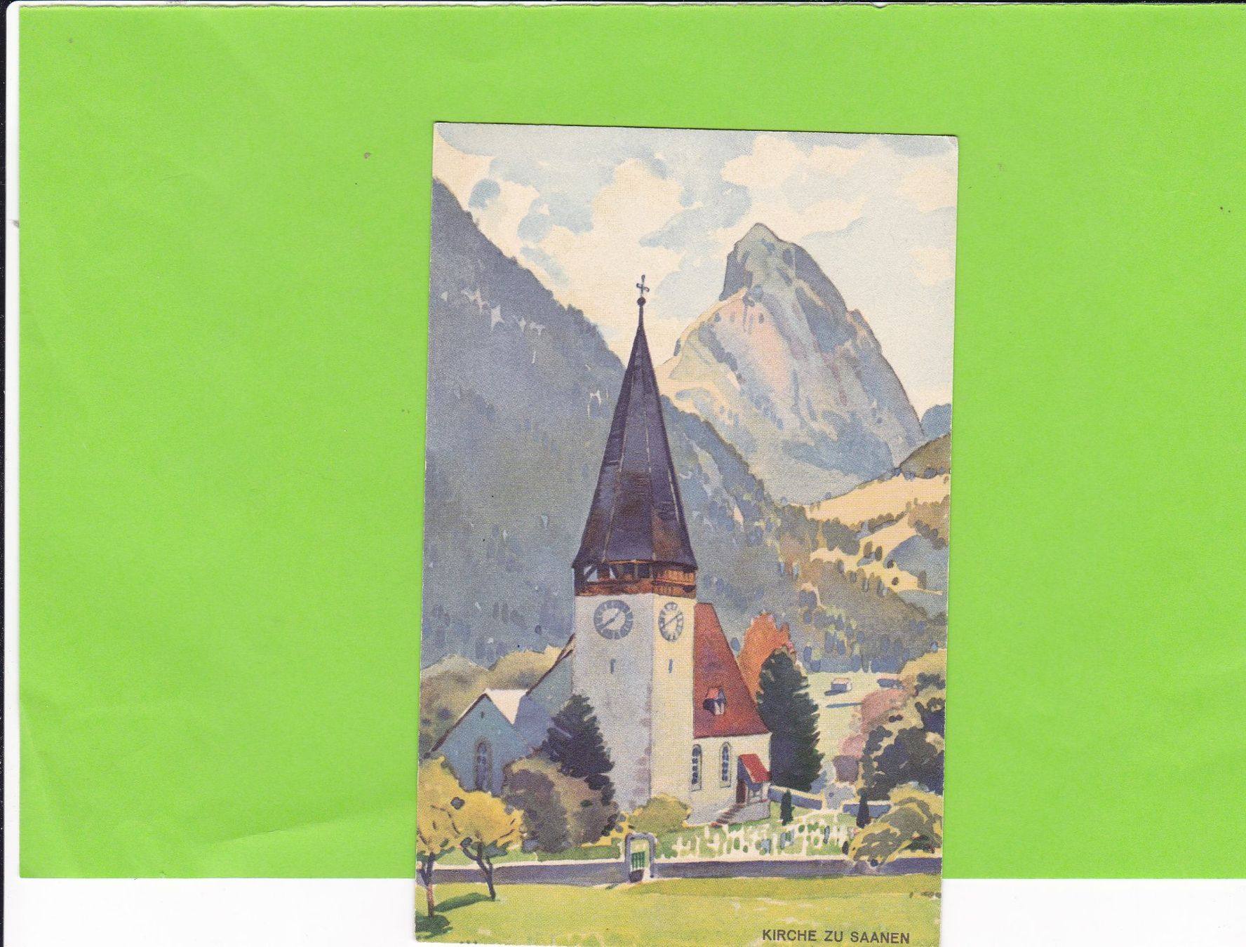 Cartes postales: Kirche zu Saanen – D'occasion à St. Peterzell par neckertal