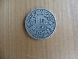 1 Fr. Silbermünze 1880