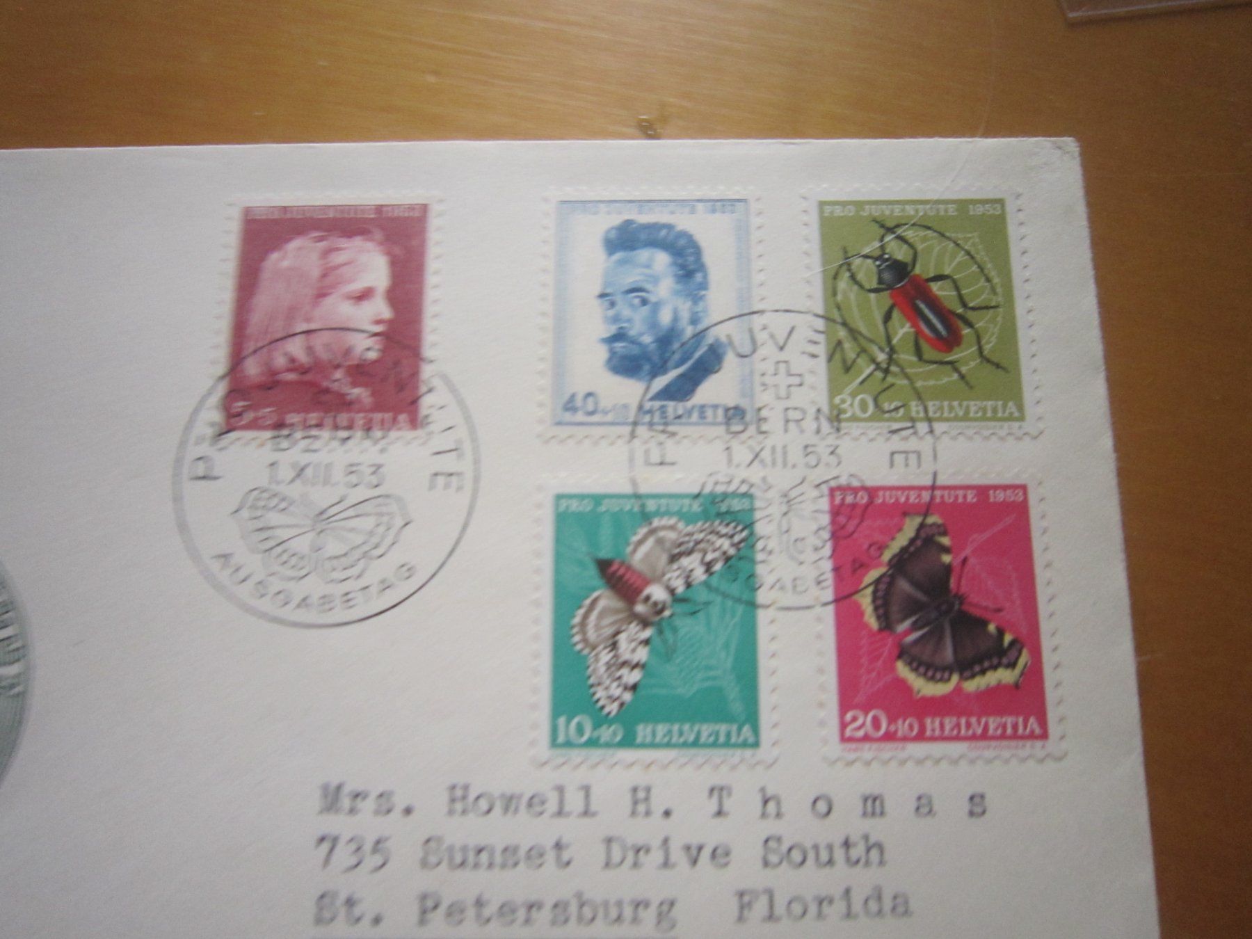 Tous les timbres: PJ 1953 FDC Serie – D'occasion à Gordola par Polentaefung 1