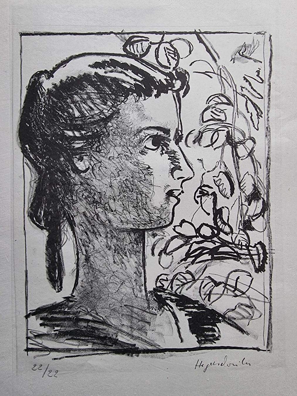 Grafiken & Lithographien: MAX HEGETSCHWEILER LITHOGRAPHIE SIGNIERT NUMMERIERT – Gebraucht aus Gersau von grafik-kunst