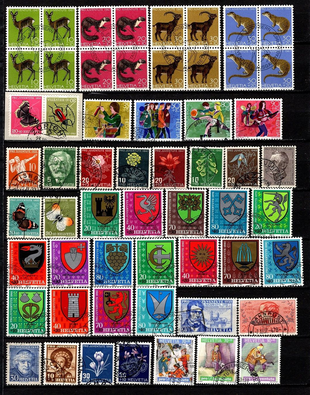 Alle Briefmarken: Pro Juventute (796) – Gebraucht aus Burgdorf von blinky01 1