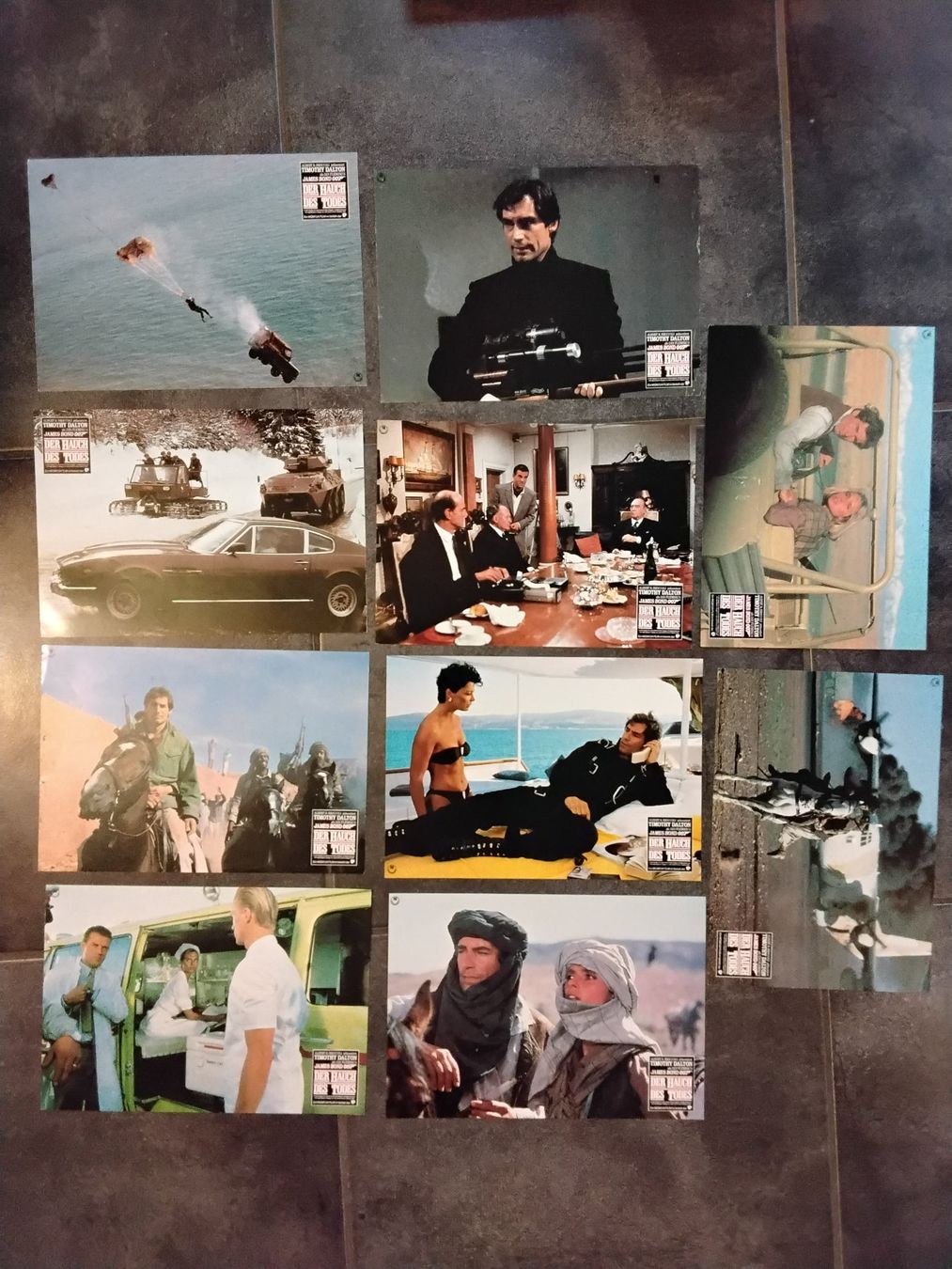 Poster & Bilder: James Bond, 10 Lobby Cards, Der Hauch des Todes – Gebraucht aus Salmsach von aacs65
