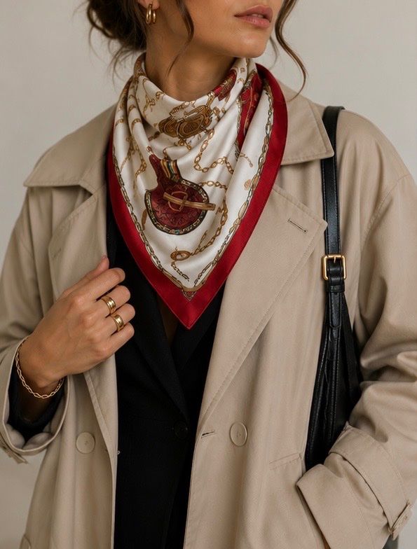 Burberry Foulard & Sciarpe: Vintage Burberrys Equestrian Halstuch – Usato da Zürich venduto da di_archive 2