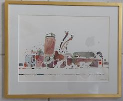 Oskar KOLLER (1925–2004) – Original Aquarell (1968) signiert