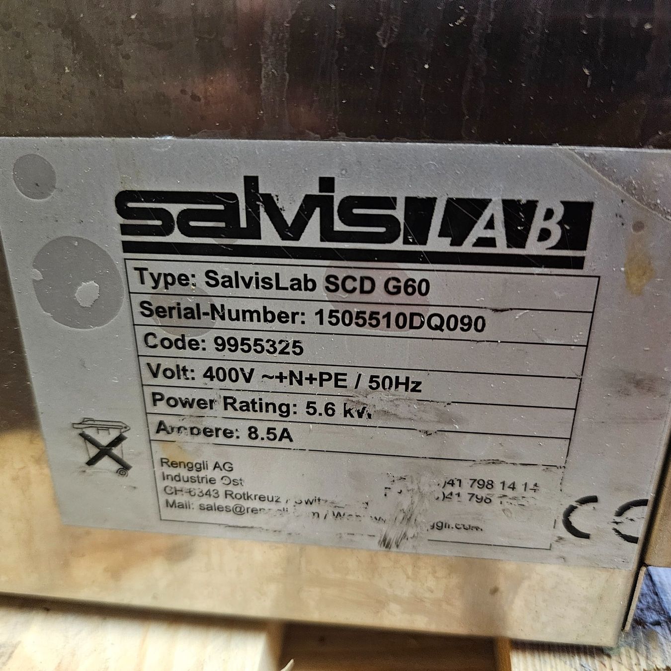 Accessori da laboratorio: SALVIS SCD G60 -  Laborspühlmaschine – Usato da Niederdorf venduto da LeptonAG_Labor 6