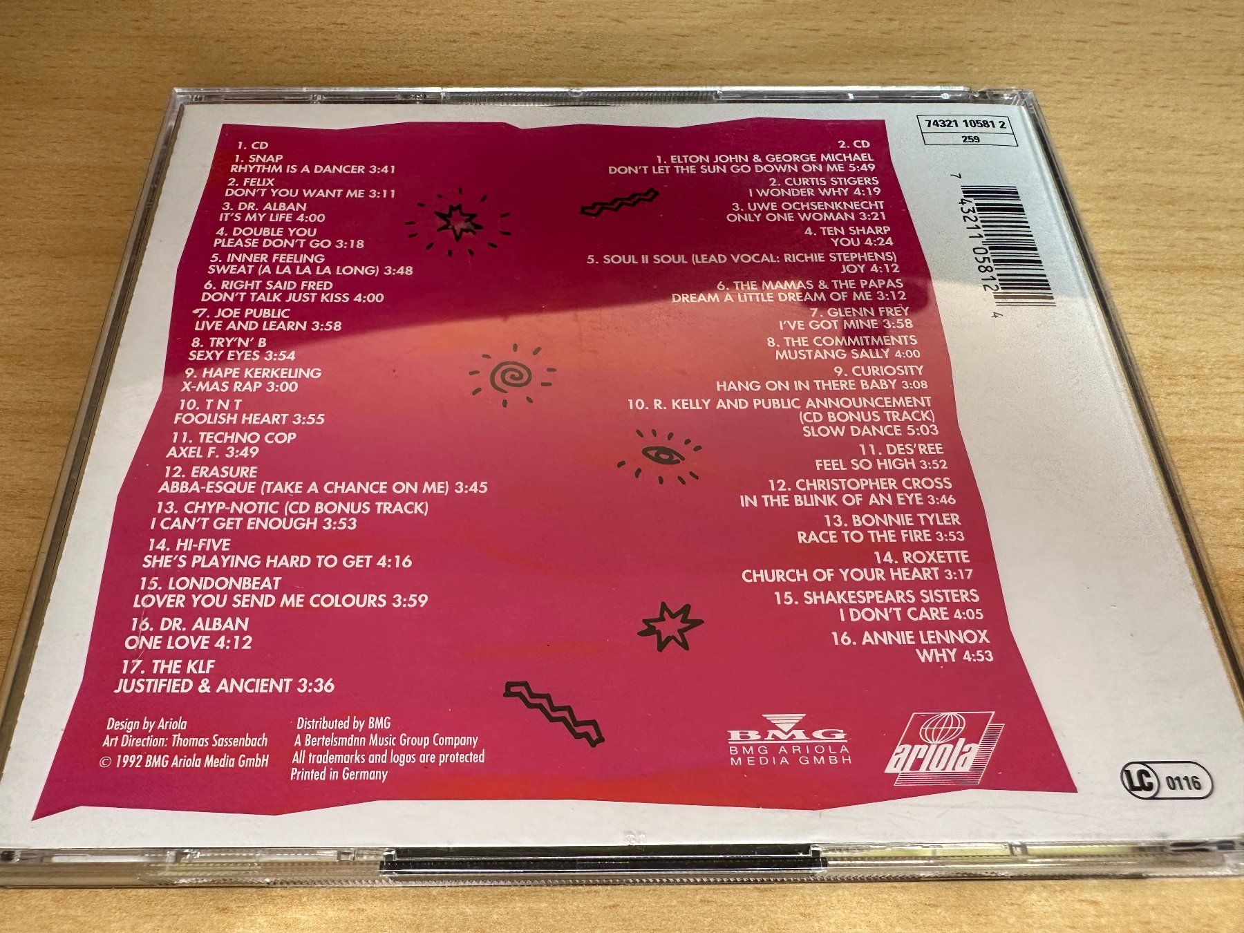 CDs: Various – Internationale Hits 92 - 2 CD – Gebraucht aus Rikon im Tösstal von Alpenmutz 1