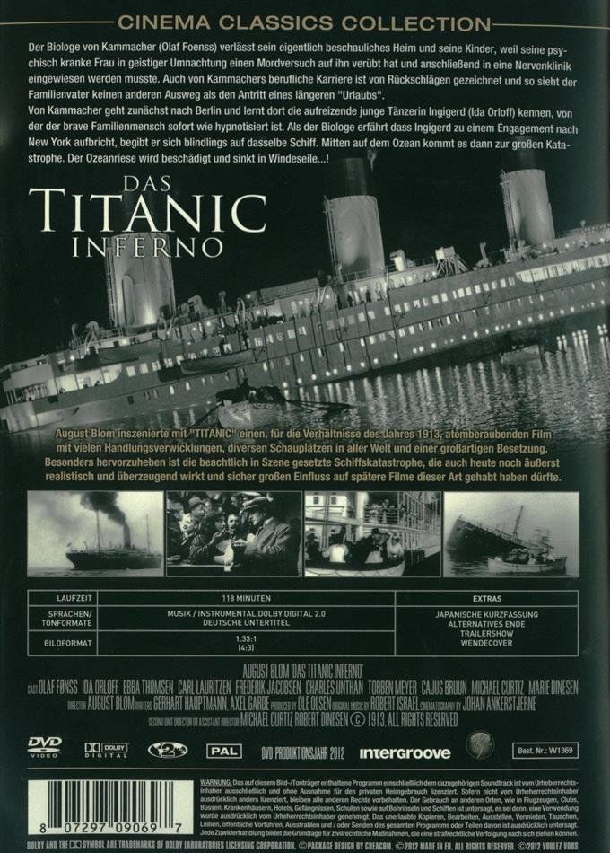 Tutti i DVDs: Das Titanic Inferno – Usato da Wilen b. Wollerau venduto da Elton 1