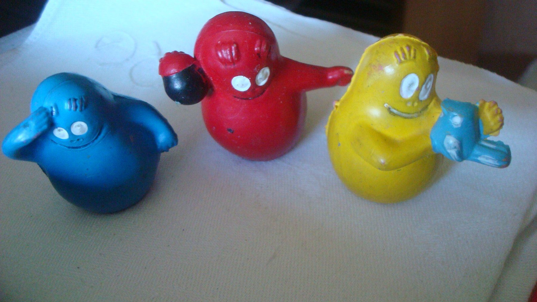 Statuette: 3 Barbapapas Figuren Gummi – Usato da Münchenstein venduto da Pesci6