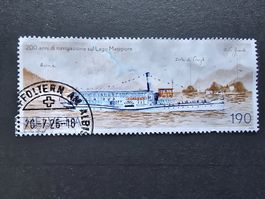 Briefmarken schweiz 2026 Schiffahrt Lago Maggiore