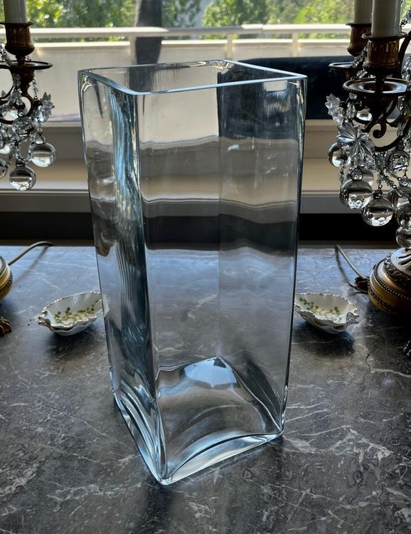 Grand vase rectangle en verre Kaufen auf Ricardo