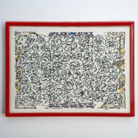 Jean-Michel JAQUET - Sans titre 1990 Lithographie sur Rives