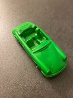 Miniature Porsche 911 cabriolet en plastique, vintage 1/43