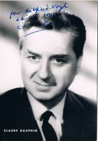 Claude Dauphin 1903-78 Autogramm Vintage Foto 10x14cm