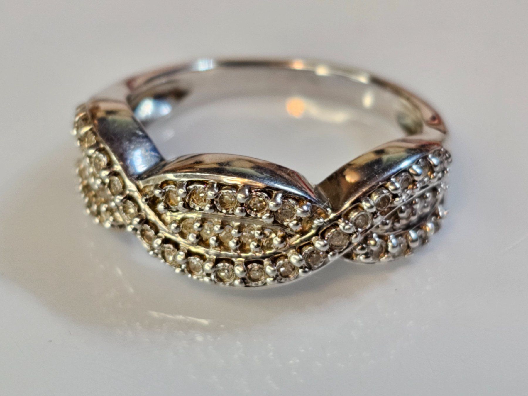 Anelli: Diamanten Ring Silberring 925 mit Nachweis Diamantring – Nuovo (secondo la descrizione) da Riedt b. Erlen venduto da Gottestraene 6