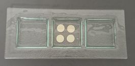 *GLAS - PLATTE* FÜR ALLERLEI/FILZF./14 X 33/H 2CM/INTAKT