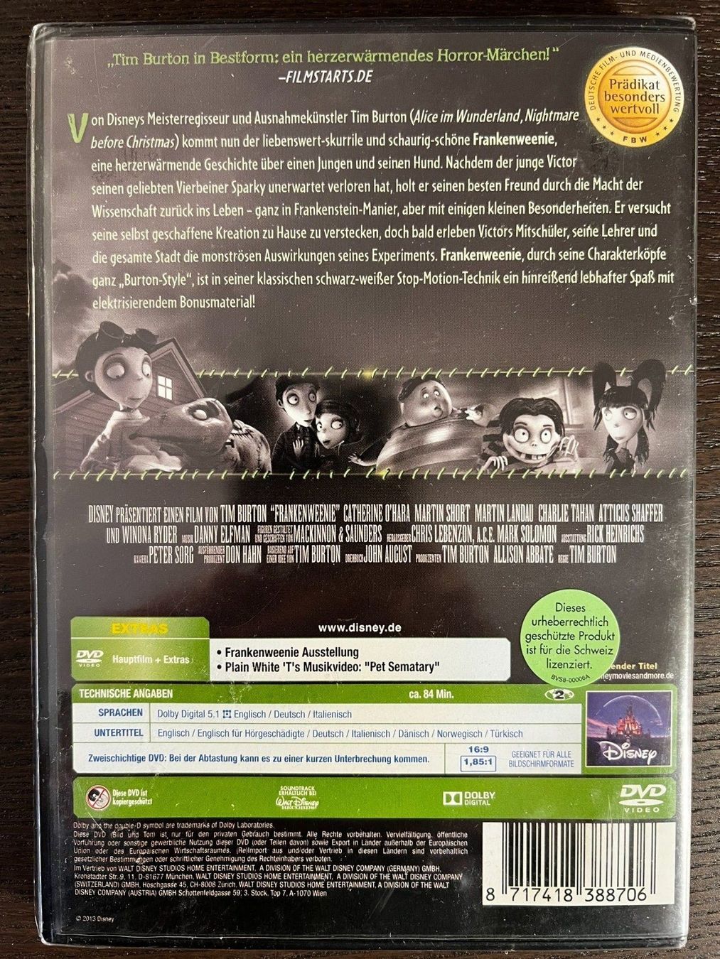 Alle DVDs: Franken Weenie – Neu und originalverpackt aus Zürich von FilmFreunde 1