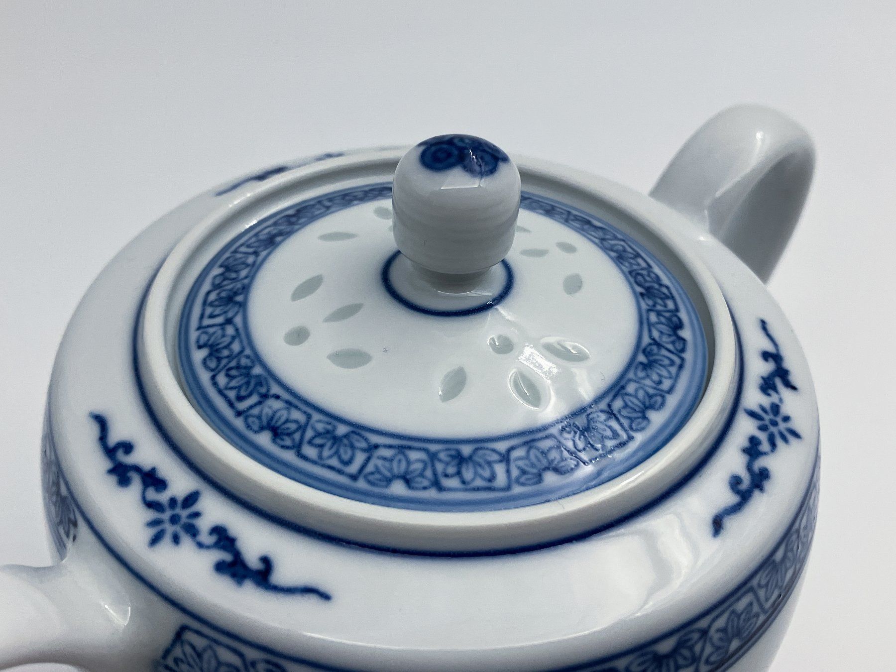Zuccheriere: Zuckerdose Grain de Ris Dekor Kobaltblau Unterglasur China – Nuovo (secondo la descrizione) da Uttigen venduto da I_like 3