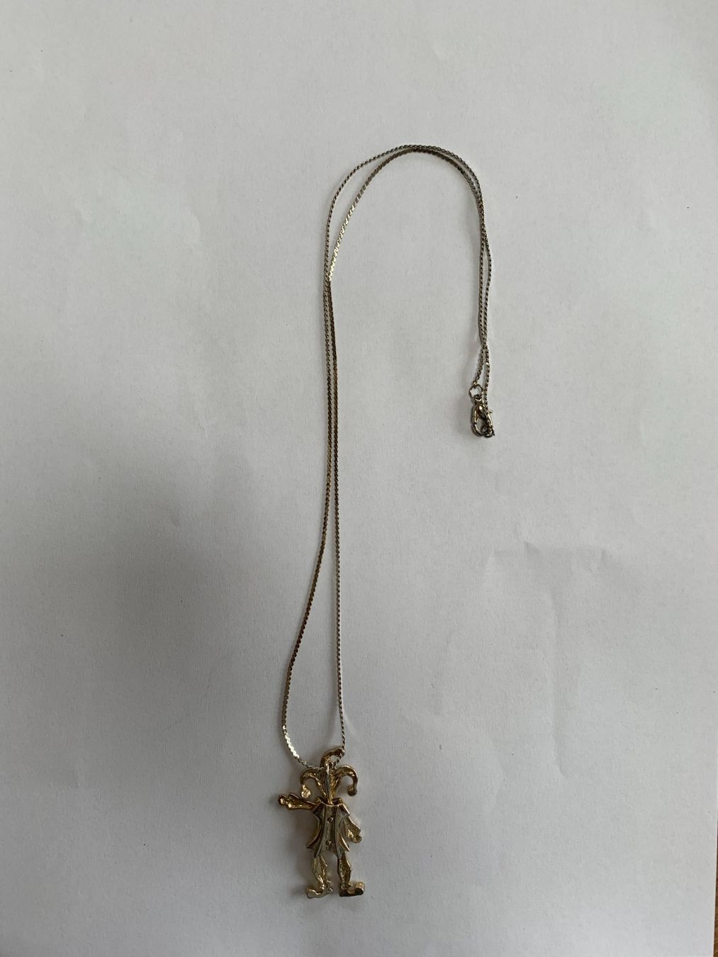 Catenine: Vintage Narren Halskette, silberfarben – Usato da Rengg venduto da kindle02