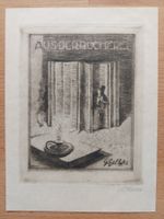 Exlibris Arthur Henne - Original Radierung signiert
