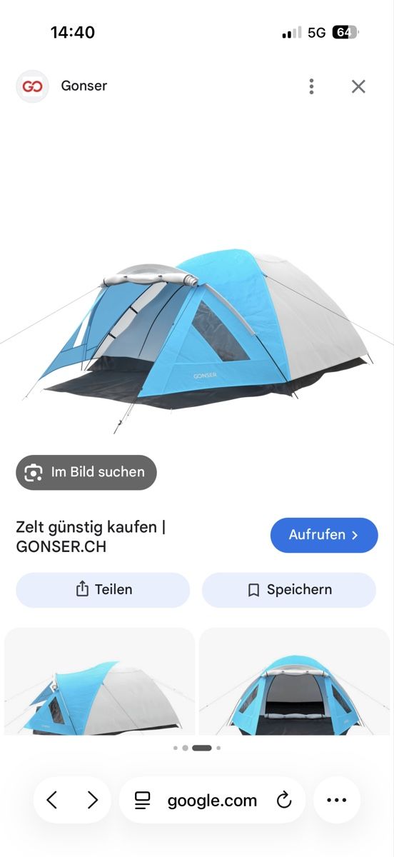 Zelte: Iglu Zelt  – Gebraucht aus Tagelswangen von Gizzmo..77 3