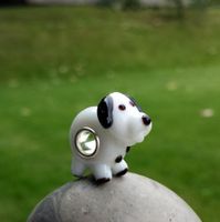 Lampwork Hund-Glasperle Glass bead