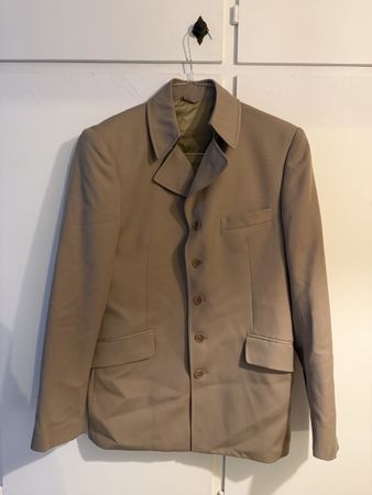 Giacca Uomo Costume Homme Beige Tg. 48 Made in Italy Lana 10
