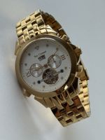 Yves Camani Skelettuhr Automatik Goldfarbe Herrenuhr(defekt)