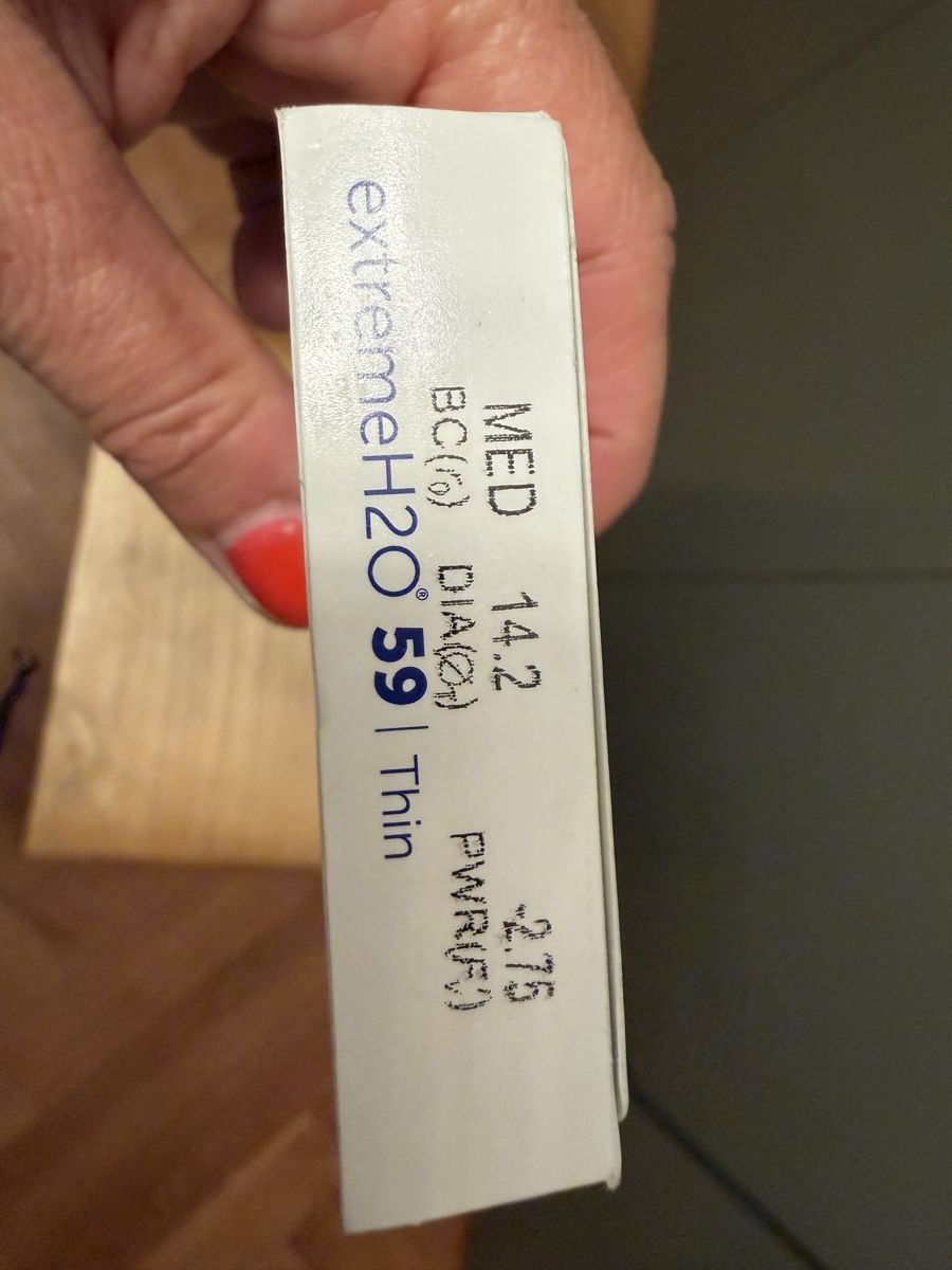 Kontaktlinsen: Kontaktlinsen extreme h2o 59 thin – Neu und originalverpackt aus Biel/Bienne von barbarella73 2