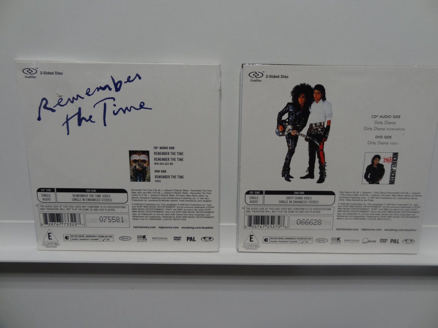 CD: 2 Michael Jackson DualDisc Singles Remember The Time Dirt... – Usato da luzern venduto da musicandart 1