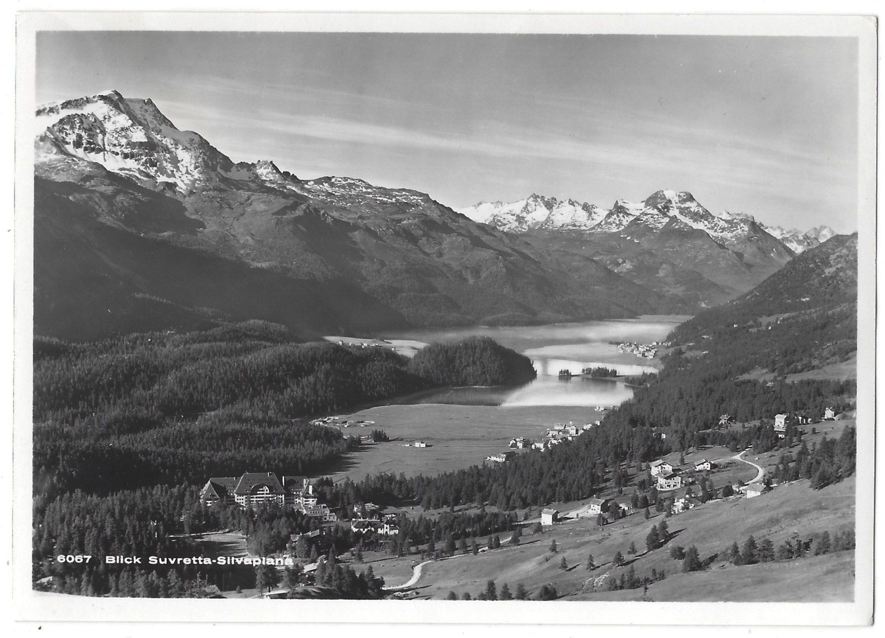 Cartoline postali: 6067    Blick  Suvretta-Silvaplana – Usato da Bütschwil venduto da Jackson1A