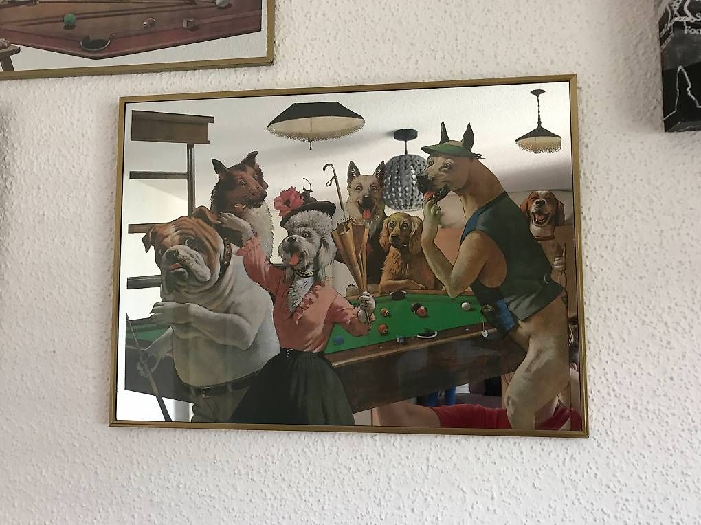 Miroirs: Miroirs - chiens jouant au billard – D'occasion à Sion par hoo_pm95 3