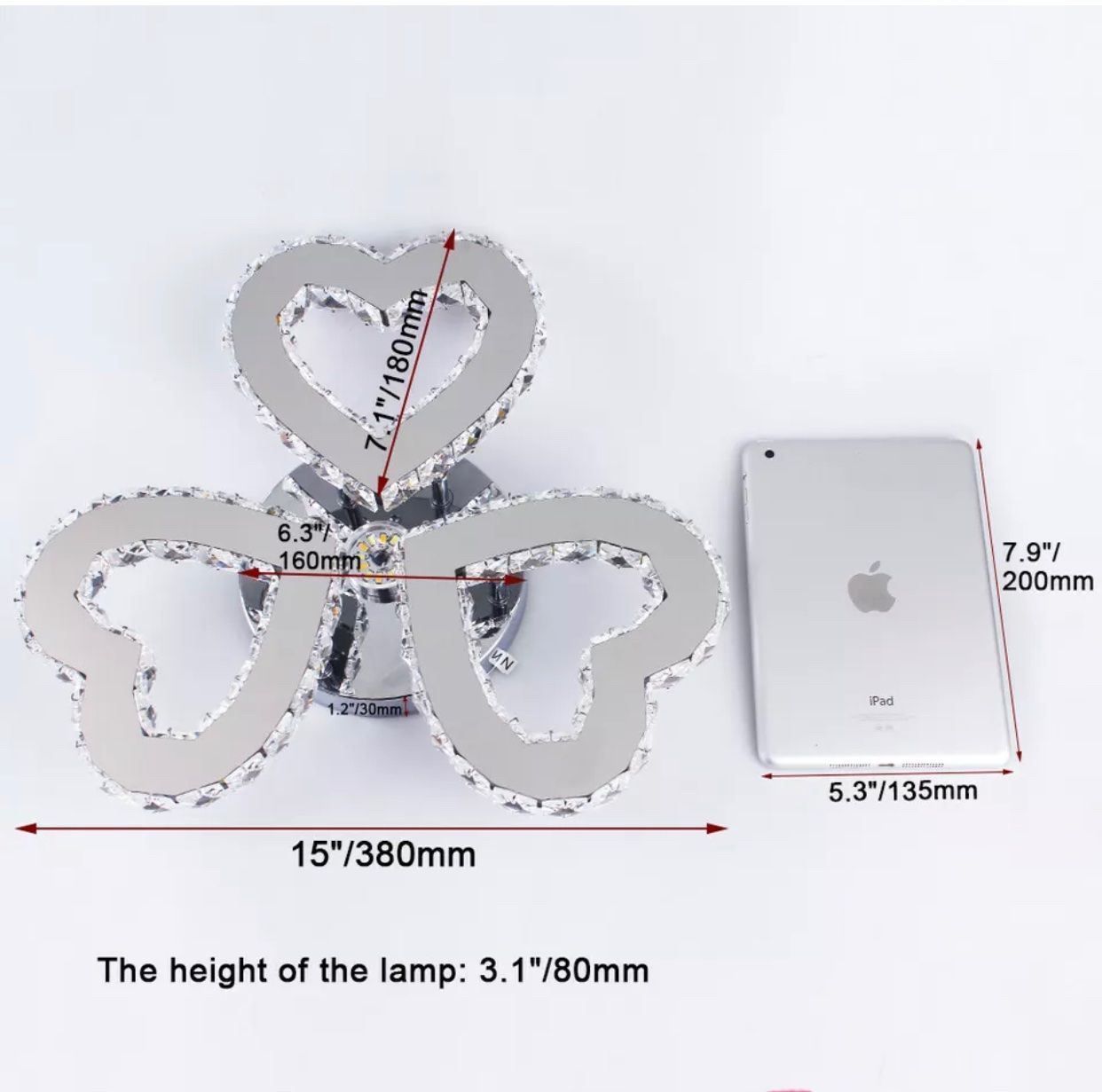 Lampade: +Moderne Kristallleuchter Lampe herz – Nuovo e nell'imballaggio originale da Amriswil venduto da JaJa-Express 4