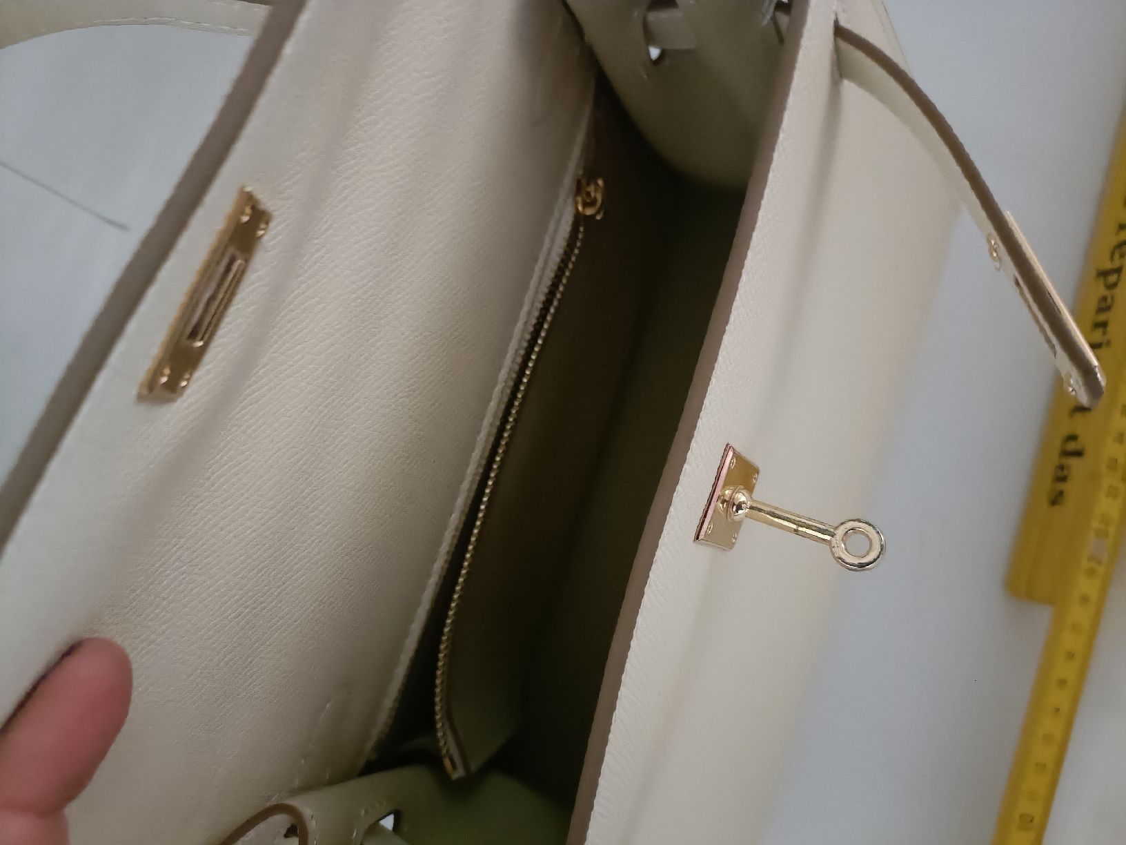 Borse da donna: Handtasche Elfenbein/Creme/Weiss Leder – Usato da Chur venduto da 2HandSoul 3