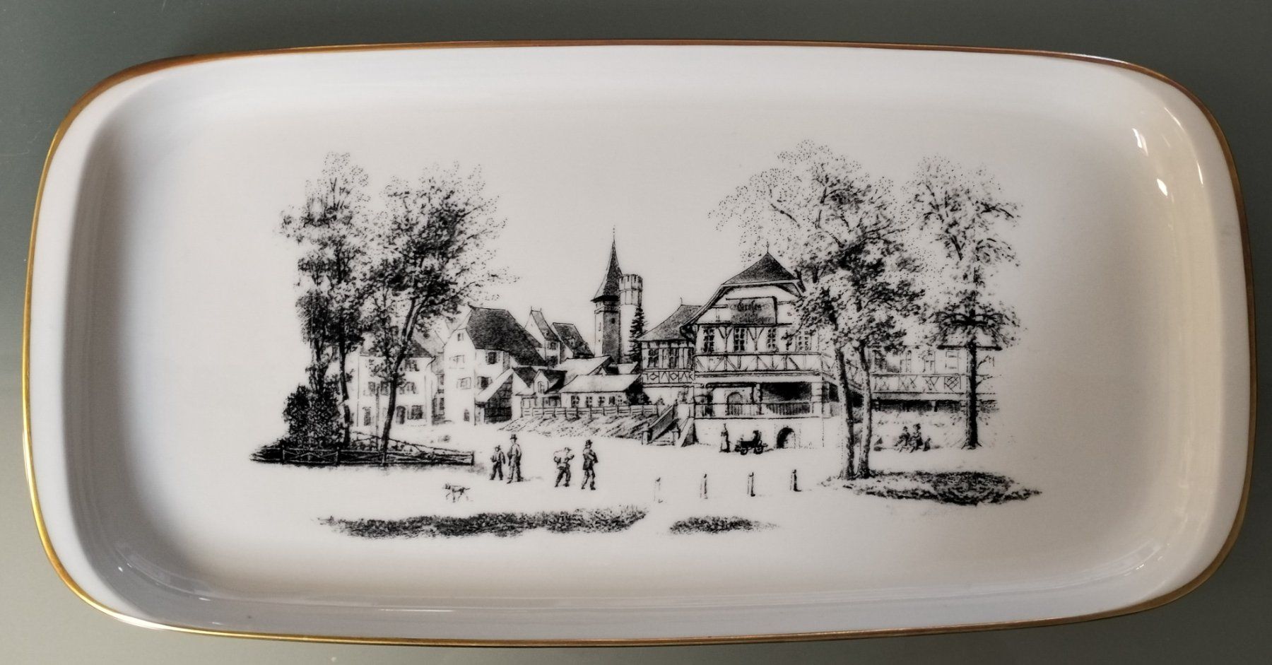 Servierplatten: Teller / Platte, Spalentor Basel, Stachelschützenhaus – Gebraucht aus Muri AG von Thuja99 3