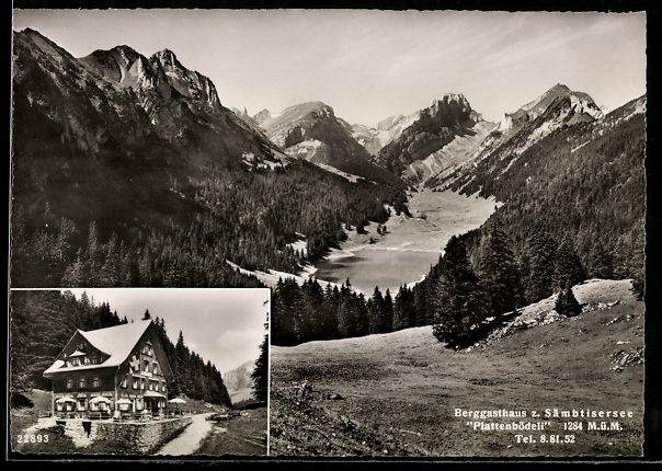 Cartoline postali: Schwende-Rüte, Sämbtisersee, Berggasth – Usato da Berlin venduto da bartko-reher