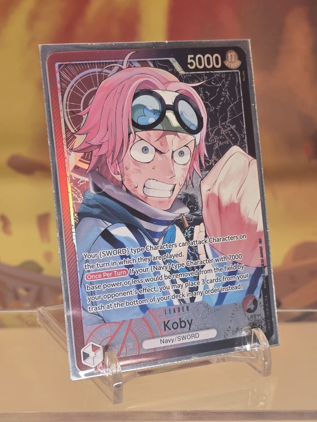 Bandai Carte collezionabili: One Piece TCG Koby OP11-001 Leader – Nuovo (secondo la descrizione) da La Chaux-de-Fonds venduto da Bnexo_Shop