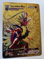 Pokemon Karte Koraidon VMAX Gigantamax, Gold, neuwertig