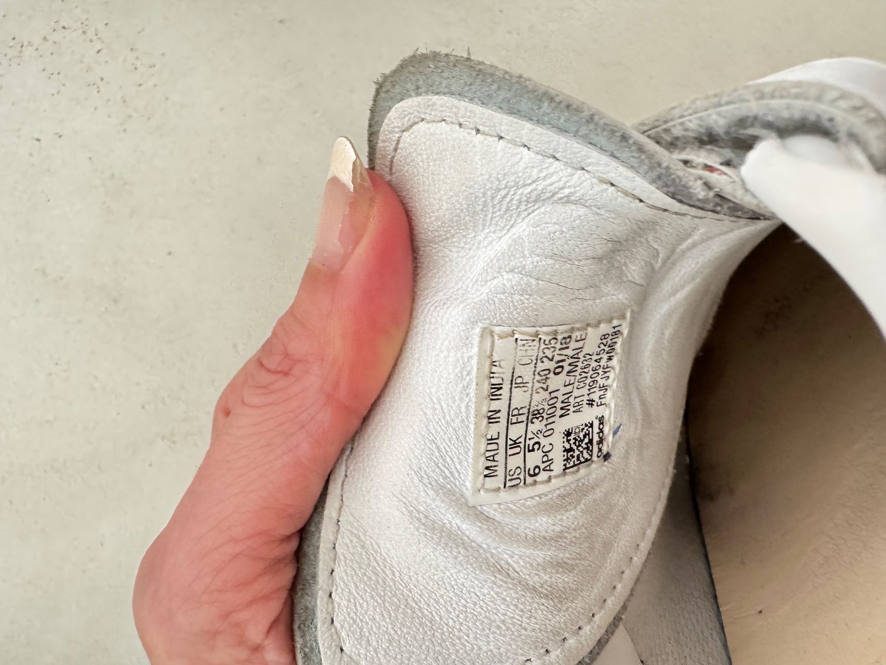 Adidas Damenschuhe: Adidas Stan Smith blanches cuir vintage – Gebraucht aus giffers von sev_c9x9 4