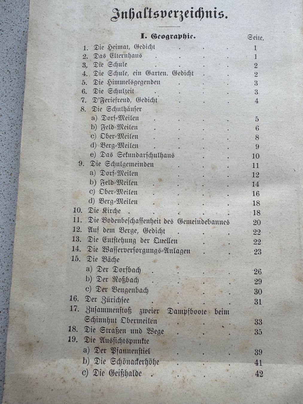 Libri: Gemeinde Meilen Buch Heimatkunde von 1902 – Usato da siebnen venduto da minte 2
