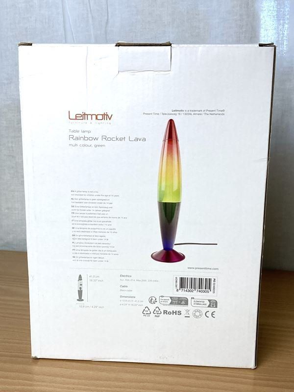 Lampen: LEITMOTIV | Lavalampe | Rainbow Rocket Lava | Glas – Neu (gemäss Beschreibung) aus Wittenbach von Restwert_St-Gallen 4