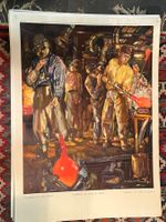 schulwandbild, glasbläser, victor rutz