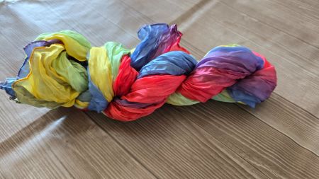 🏷️ Silkroad Schal aus 100% Seide im Knitterlook 🧣