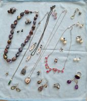 Modeschmuck Konvolut Ketten Ohrringe Ringe gemischt