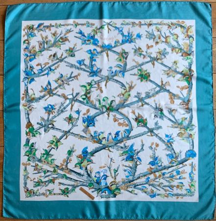 Foulard Hermès vintage « BOCAGES », 1971