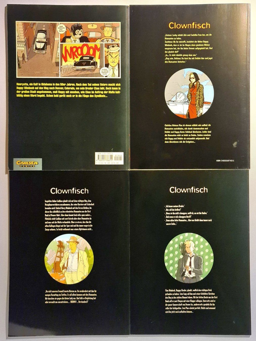 Fumetti: Clownfisch Comics 1-4, Carlsen Comics – Usato da Aesch BL venduto da pri_fp8t 1