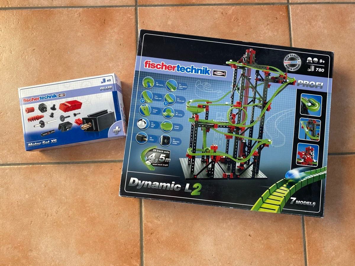 Fischer Kit di costruzioni: Fischertechnik Dynamic L2 Baukasten & Motor Set XS – Nuovo (secondo la descrizione) da Henggart venduto da Chlungele