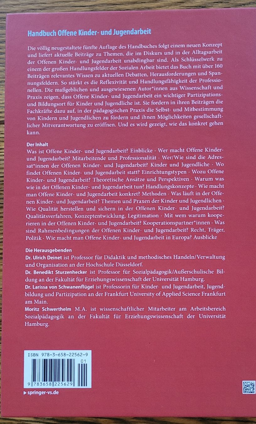 Libri: Handbuch Offene Kinder- & Jugendarbeit – Nuovo (secondo la descrizione) da Herznach venduto da Schteffanie 3
