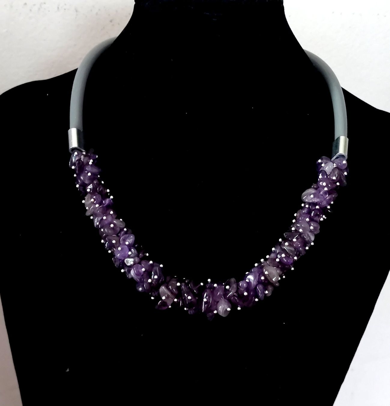 Catenine: Collier (halskette) en améthyste – Nuovo e nell'imballaggio originale da Chamoson venduto da OkGeo 2