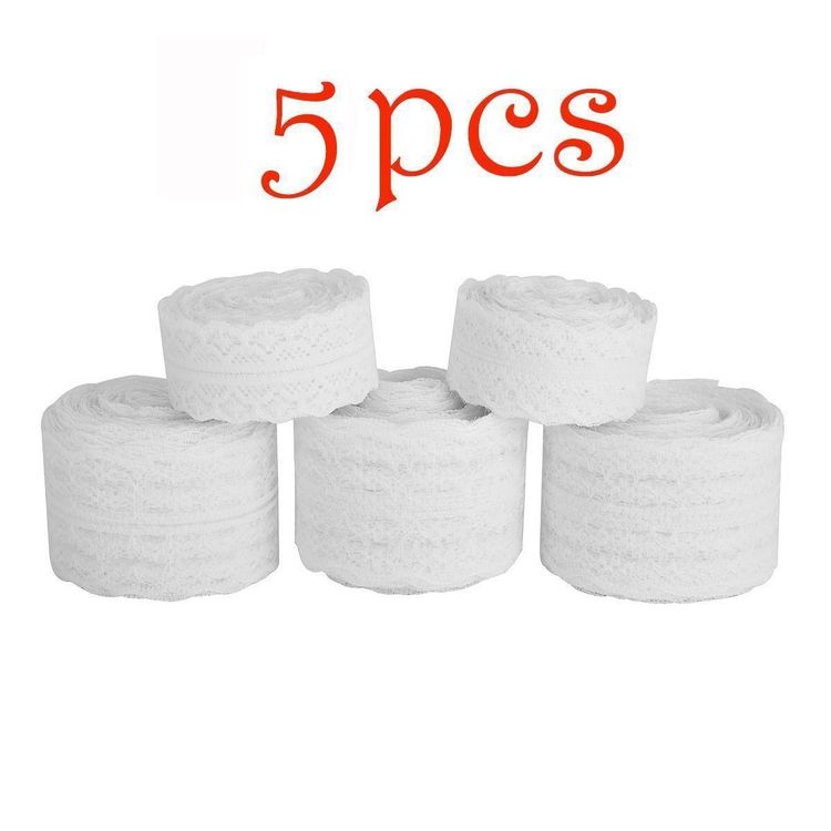 Weißes Spitzenband – 1 Cm Breit, 9,15 M Lang, Polyester, Für Brautkleider & DIY